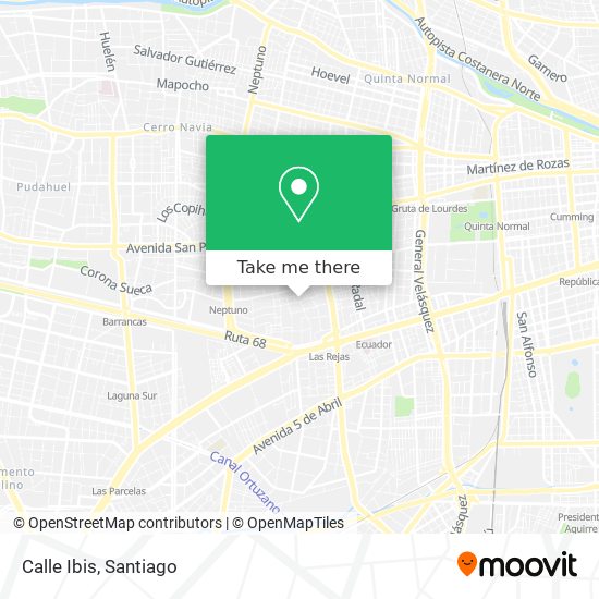 Calle Ibis map