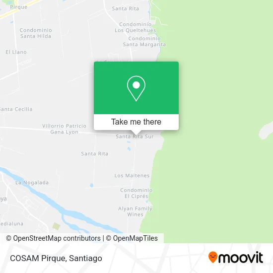 COSAM Pirque map