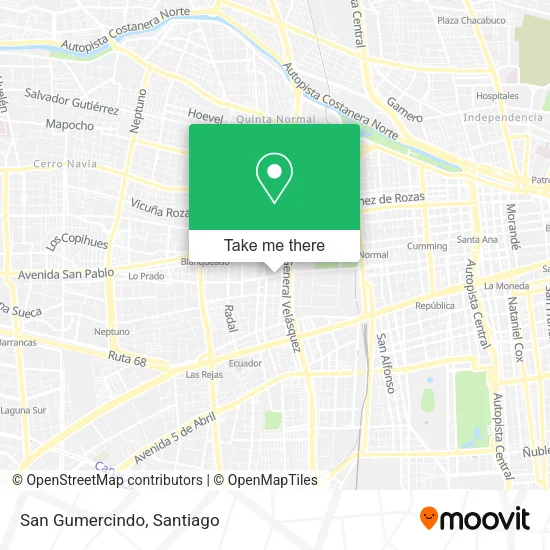 San Gumercindo map