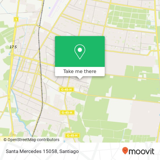 Santa Mercedes 15058 map