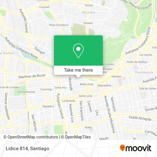 Lídice 814 map