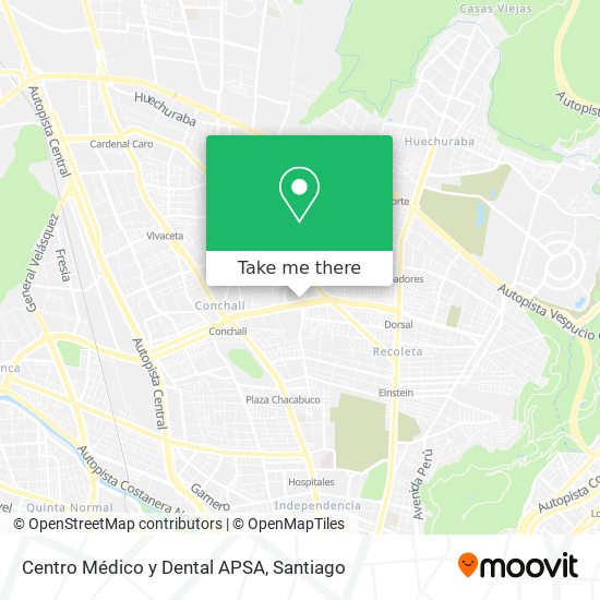 Centro Médico y Dental APSA map