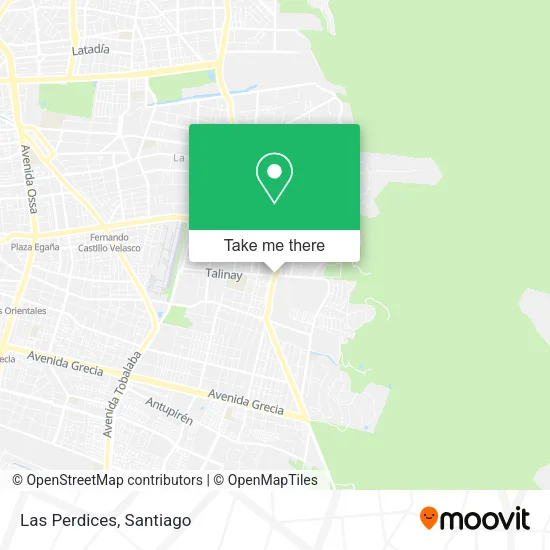 Las Perdices map