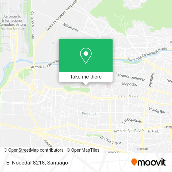 El Nocedal 8218 map