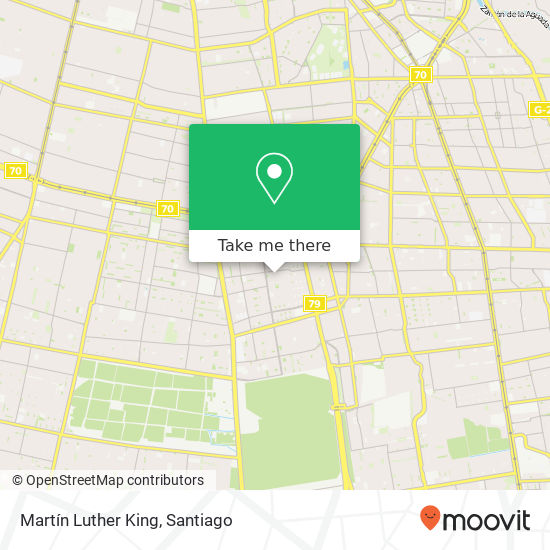 Martín Luther King map