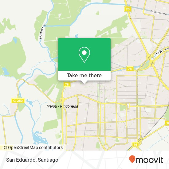 San Eduardo map