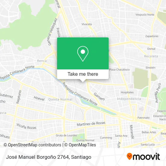 José Manuel Borgoño 2764 map