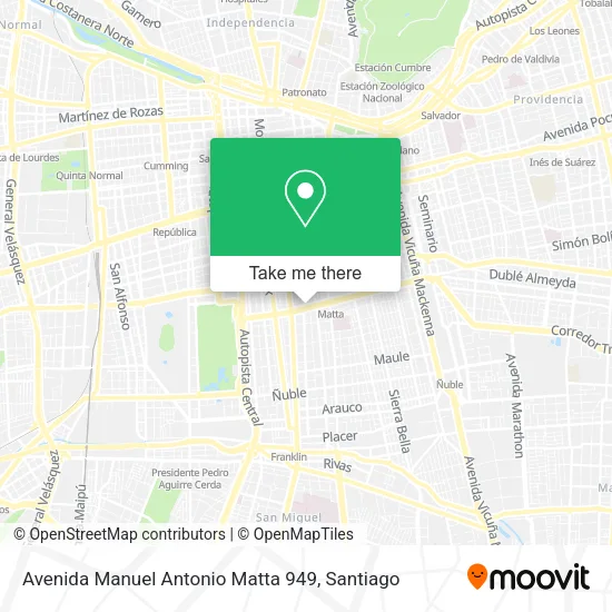 Avenida Manuel Antonio Matta 949 map