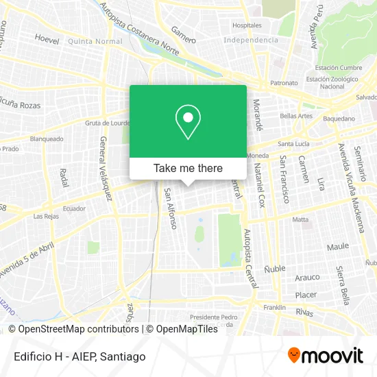 Mapa de Edificio H - AIEP