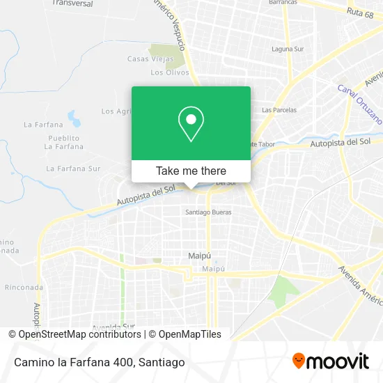 Camino la Farfana 400 map