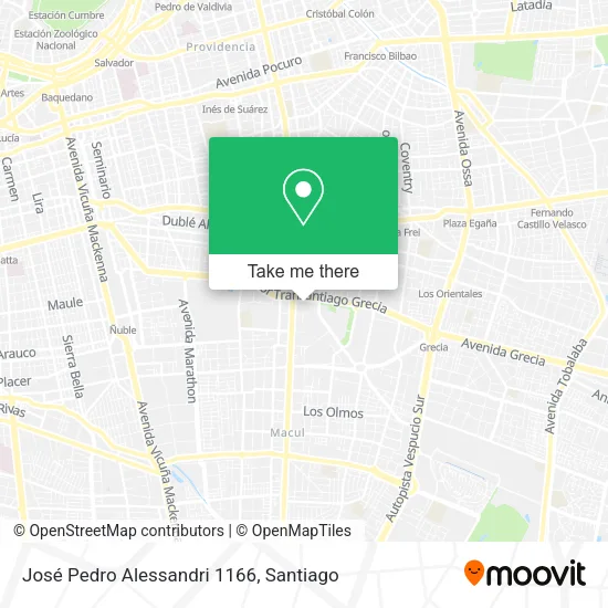 José Pedro Alessandri 1166 map