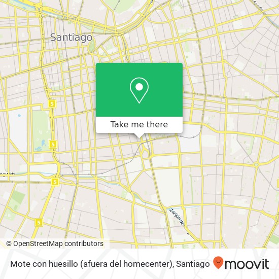 Mote con huesillo (afuera del homecenter) map