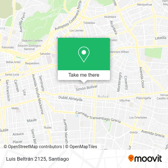 Luis Beltrán 2125 map