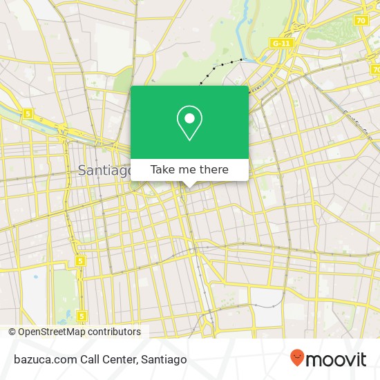 Mapa de bazuca.com Call Center