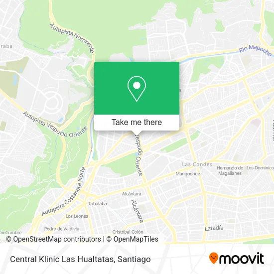 Central Klinic Las Hualtatas map