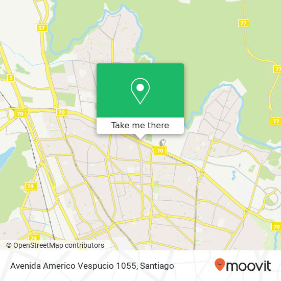 Avenida Americo Vespucio 1055 map