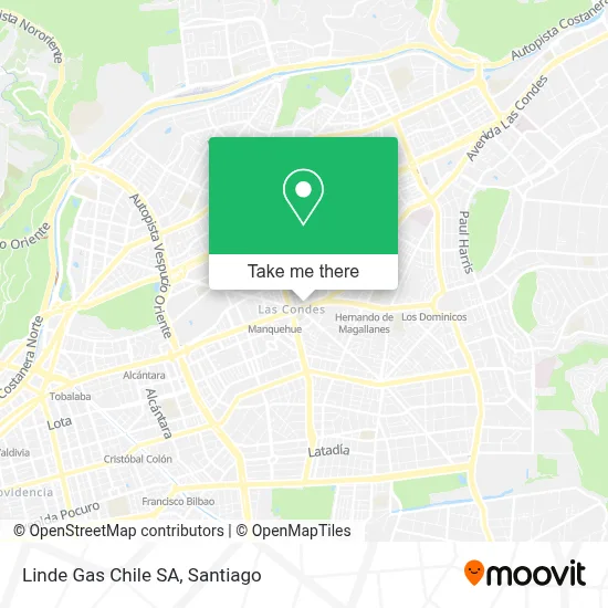 Linde Gas Chile SA map