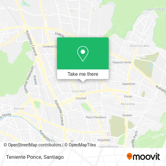 Teniente Ponce map