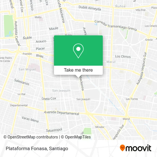 Plataforma Fonasa map