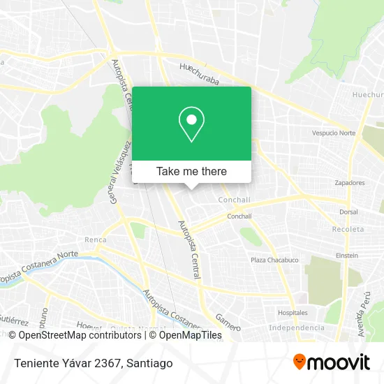 Teniente Yávar 2367 map