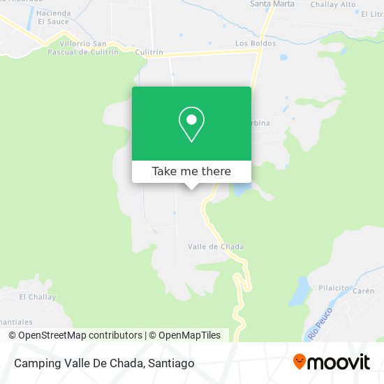 Mapa de Camping Valle De Chada