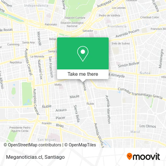 Meganoticias.cl map