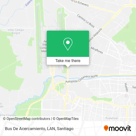 Bus De Acercamiento, LAN map