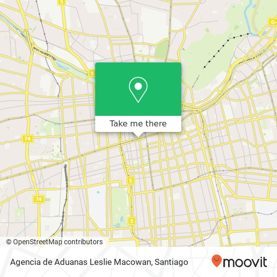 Agencia de Aduanas Leslie Macowan map