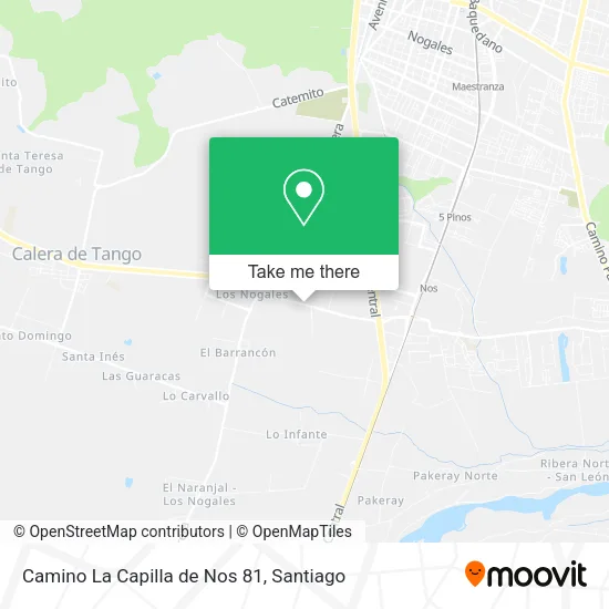 Camino La Capilla de Nos 81 map