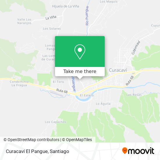 Curacaví El Pangue map