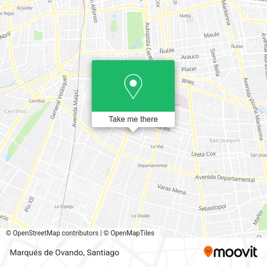 Marqués de Ovando map