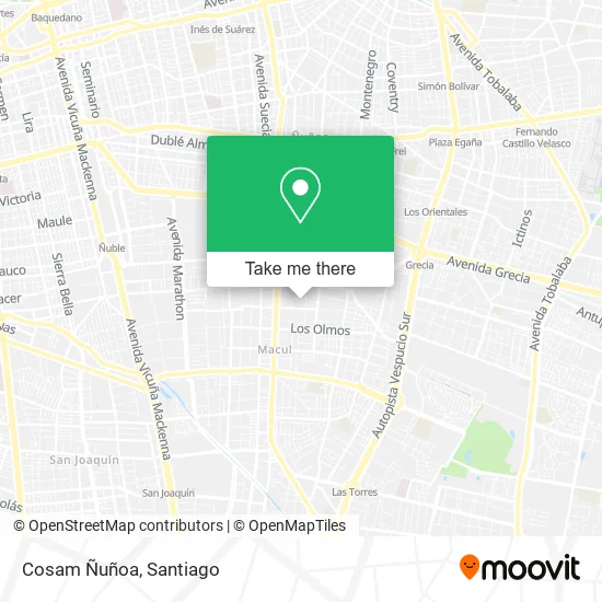 Cosam Ñuñoa map