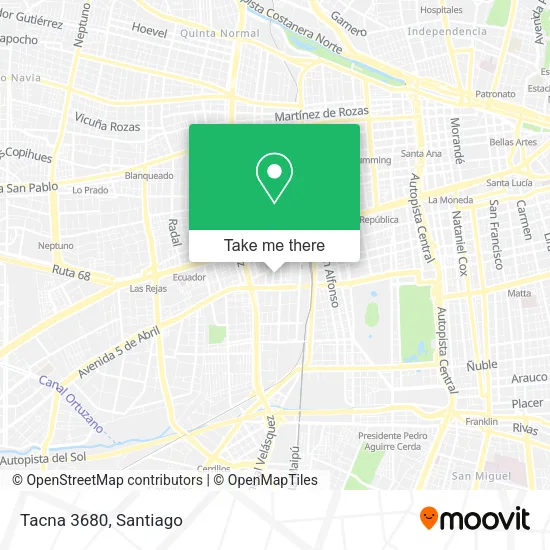 Tacna 3680 map