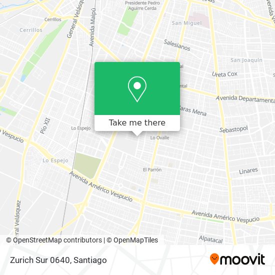 Mapa de Zurich Sur 0640