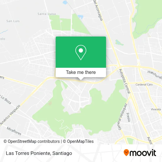 Las Torres Poniente map