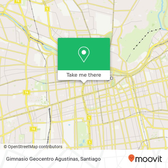 Gimnasio Geocentro Agustinas map