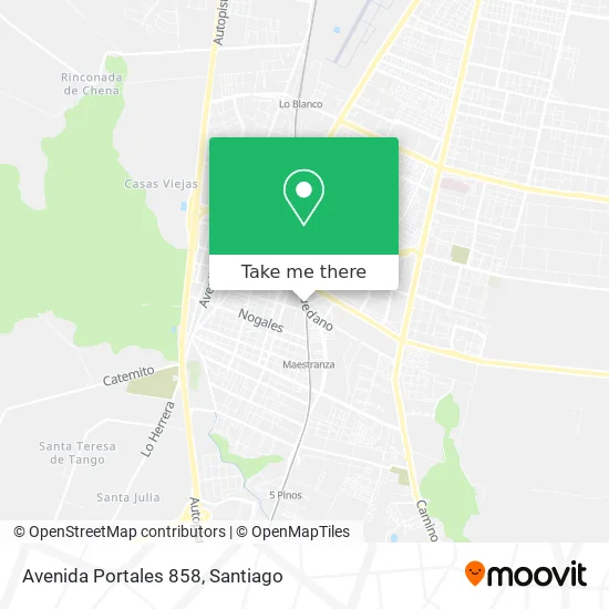 Avenida Portales 858 map