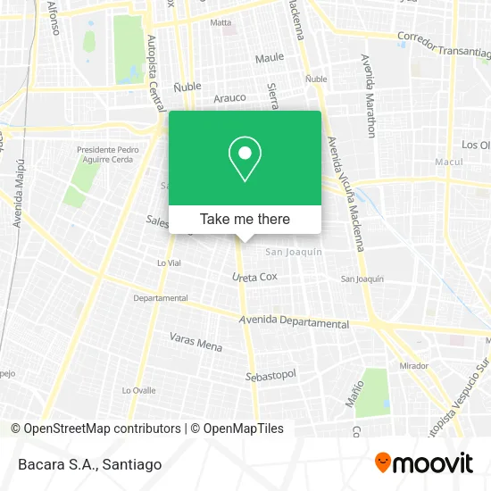 Bacara S.A. map