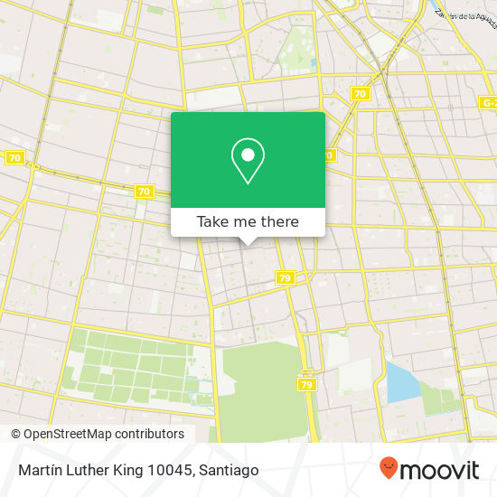 Martín Luther King 10045 map