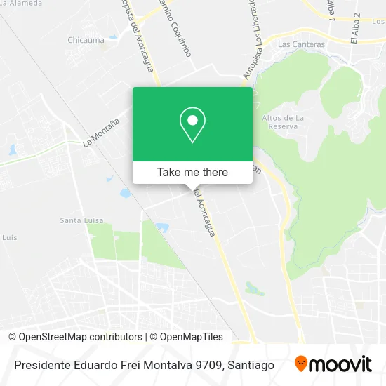 Presidente Eduardo Frei Montalva 9709 map