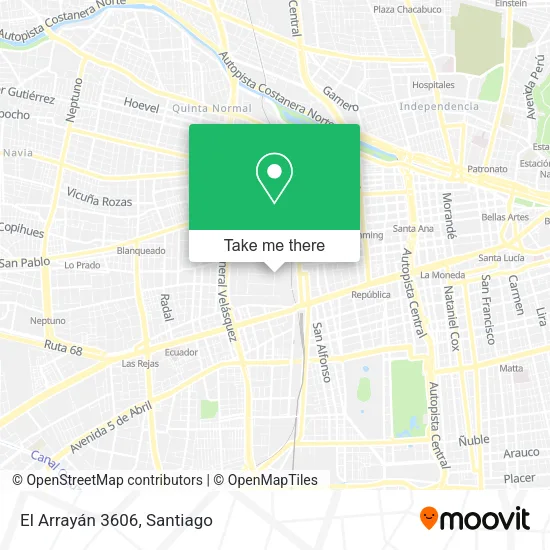 El Arrayán 3606 map
