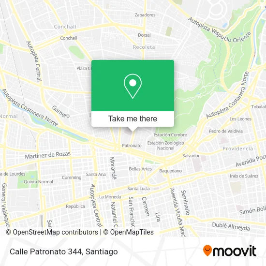 Mapa de Calle Patronato 344