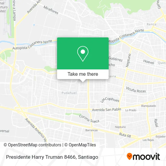Presidente Harry Truman 8466 map