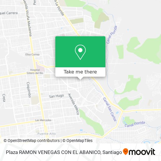 Mapa de Plaza RAMON VENEGAS CON EL ABANICO