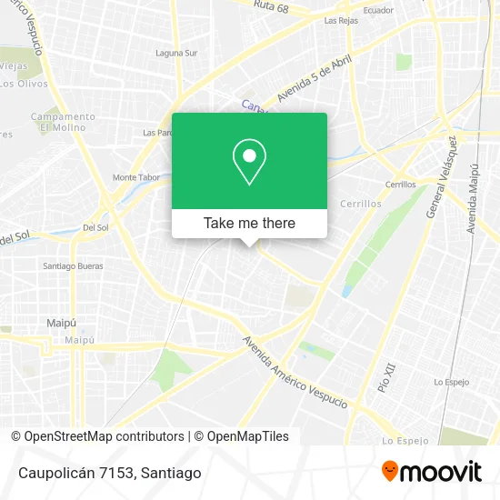 Caupolicán 7153 map