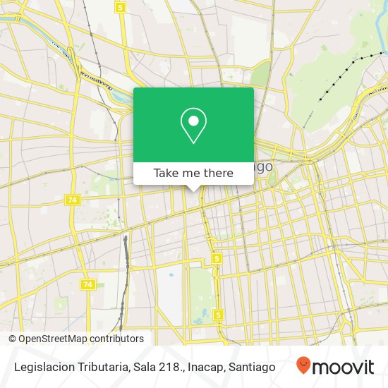 Legislacion Tributaria, Sala 218., Inacap map