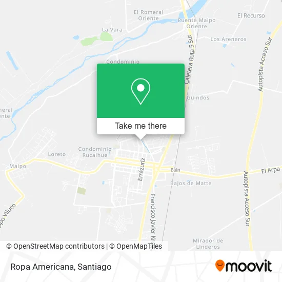 Ropa Americana map