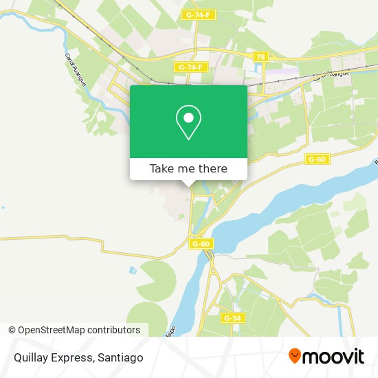 Quillay Express map