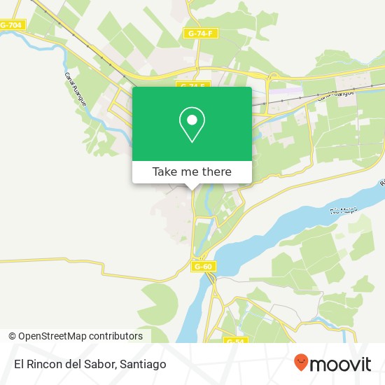 Mapa de El Rincon del Sabor, Avenida Ortúzar 9580000 Melipilla, Melipilla, Región Metropolitana de Santiago