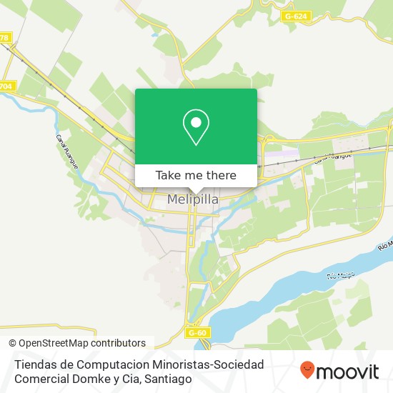 Tiendas de Computacion Minoristas-Sociedad Comercial Domke y Cia, Avenida Serrano 395 9580000 Melipilla, Melipilla, Región Metropolitana de Santiago map